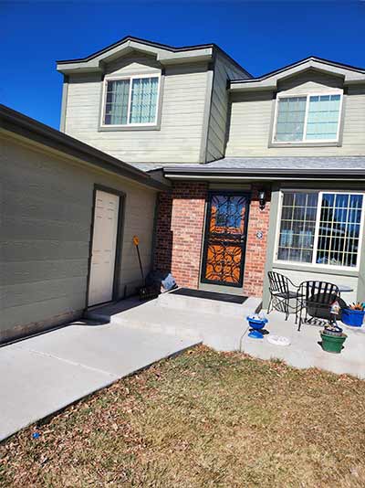 House before window replacement