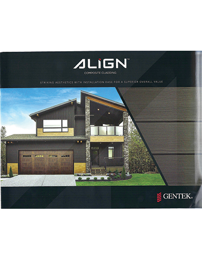 Align composite siding by Gentek installed on a Denver home