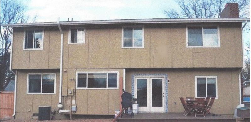 Rear of house before