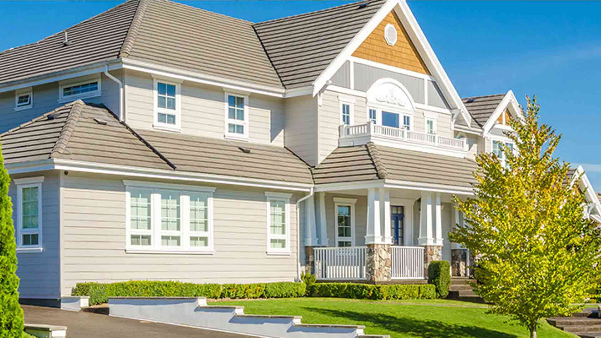 Beautiful home exterior with new replacement windows