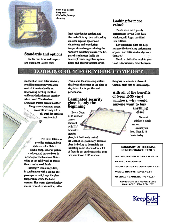 Window styles available from Superior Industries including casement, hung, bay, and slider